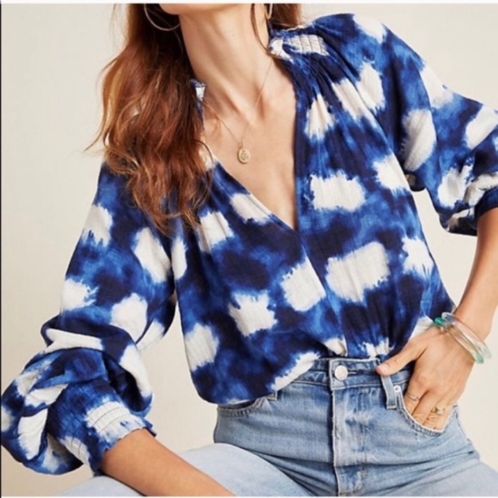 NWT Anthropologie tie dye blouse (Porridge brand) XS